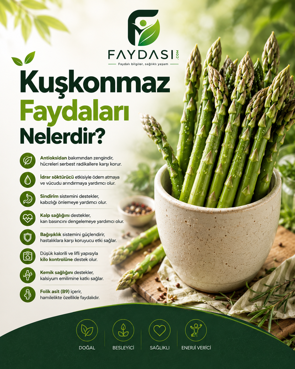 Kuşkonmaz Faydaları Nelerdir?